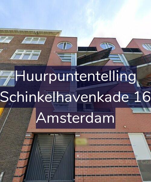 Foto gevel Huurpuntentelling voor Schinkelhavenkade 16, Amsterdam