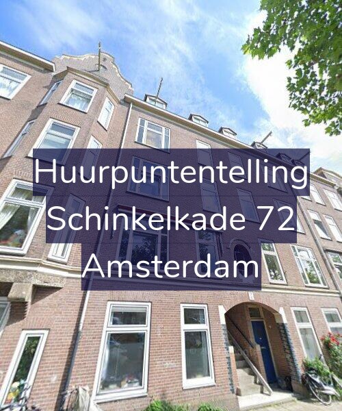 Foto gevel Huurpuntentelling voor Schinkelkade 72, Amsterdam