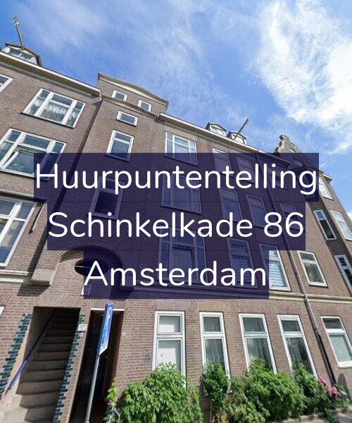 Foto gevel Huurpuntentelling voor Schinkelkade 86, Amsterdam