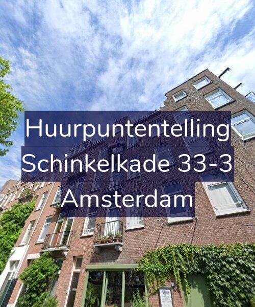 Foto gevel Huurpuntentelling voor Schinkelkade 33-3, Amsterdam