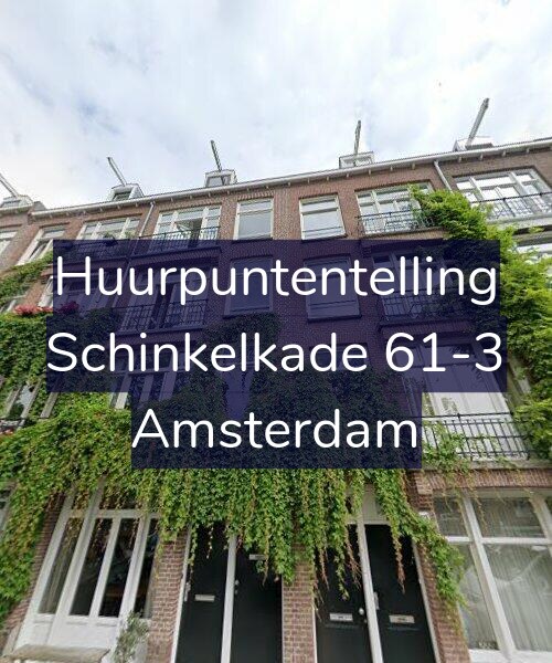 Foto gevel Huurpuntentelling voor Schinkelkade 61-3, Amsterdam