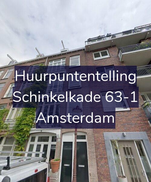 Foto gevel Huurpuntentelling voor Schinkelkade 63-1, Amsterdam