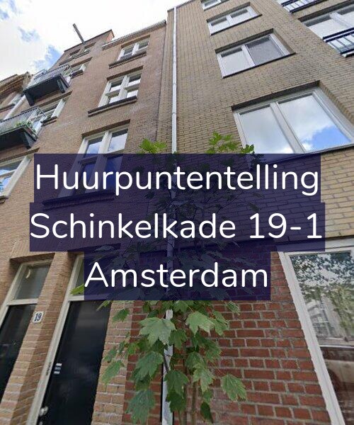 Foto gevel Huurpuntentelling voor Schinkelkade 19-1, Amsterdam