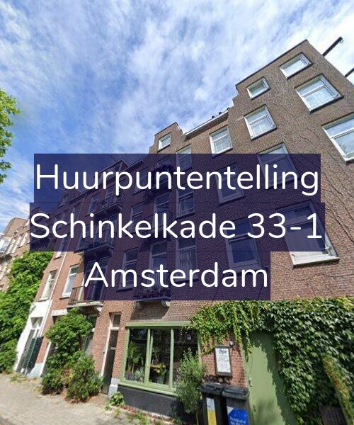 Foto gevel Huurpuntentelling voor Schinkelkade 33-1, Amsterdam
