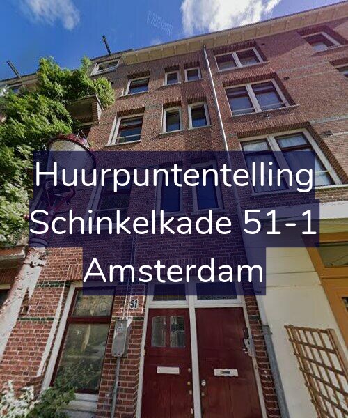 Foto gevel Huurpuntentelling voor Schinkelkade 51-1, Amsterdam