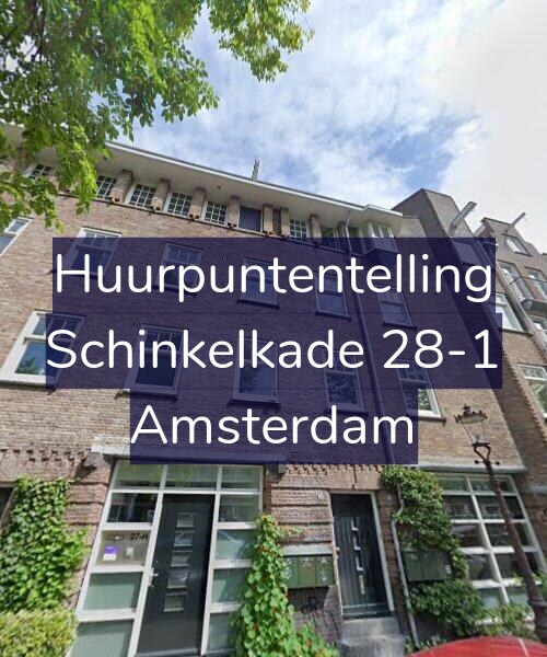 Foto gevel Huurpuntentelling voor Schinkelkade 28-1, Amsterdam