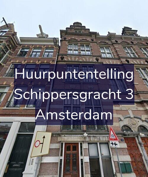 Foto gevel Huurpuntentelling voor Schippersgracht 3, Amsterdam