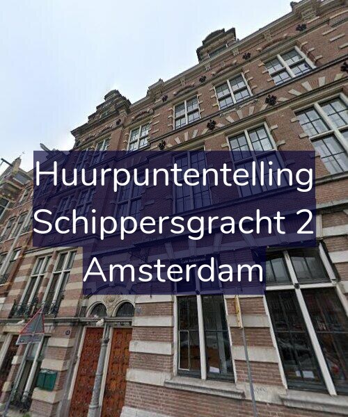 Foto gevel Huurpuntentelling voor Schippersgracht 2, Amsterdam