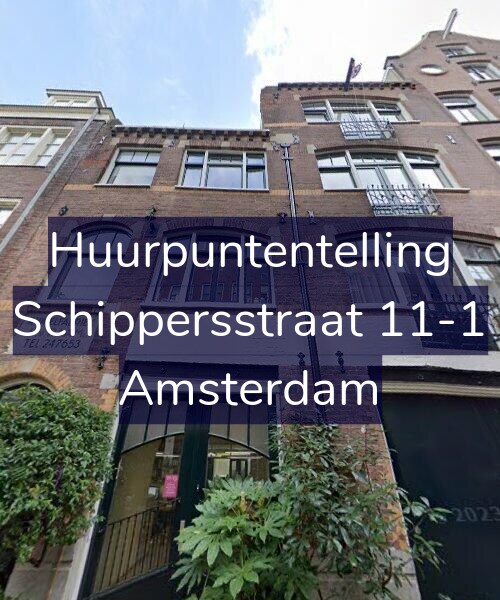 Foto gevel Huurpuntentelling voor Schippersstraat 11-1, Amsterdam