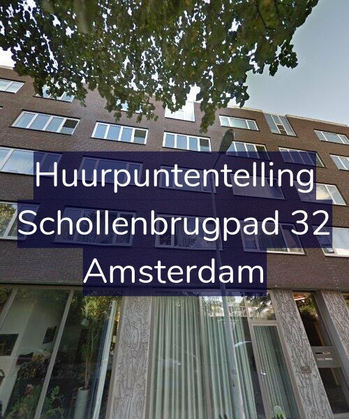 Foto gevel Huurpuntentelling voor Schollenbrugpad 32, Amsterdam