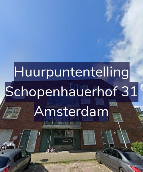 Foto gevel Huurpuntentelling voor Schopenhauerhof 31, Amsterdam
