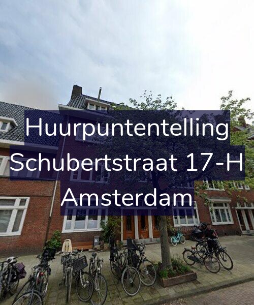 Foto gevel Huurpuntentelling voor Schubertstraat 17-H, Amsterdam