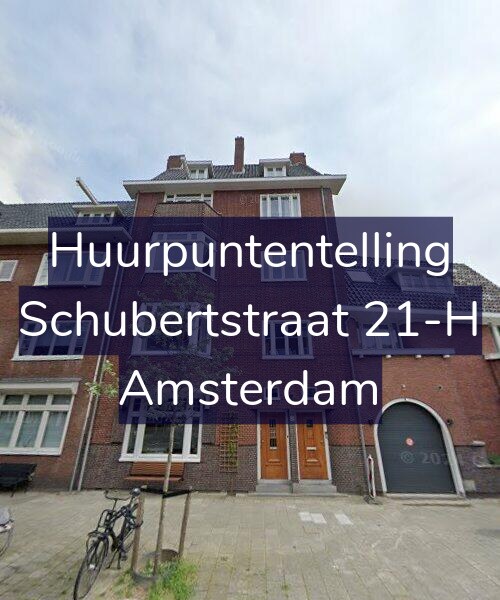 Foto gevel Huurpuntentelling voor Schubertstraat 21-H, Amsterdam