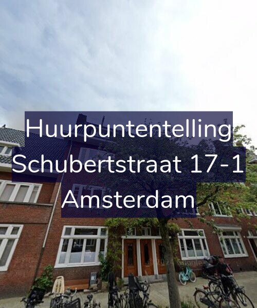 Foto gevel Huurpuntentelling voor Schubertstraat 17-1, Amsterdam