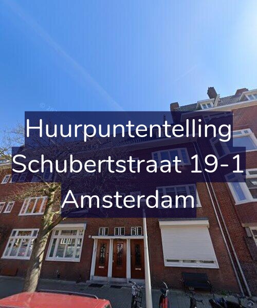 Foto gevel Huurpuntentelling voor Schubertstraat 19-1, Amsterdam