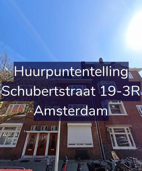 Foto gevel Huurpuntentelling voor Schubertstraat 19-3R, Amsterdam