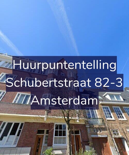 Foto gevel Huurpuntentelling voor Schubertstraat 82-3, Amsterdam