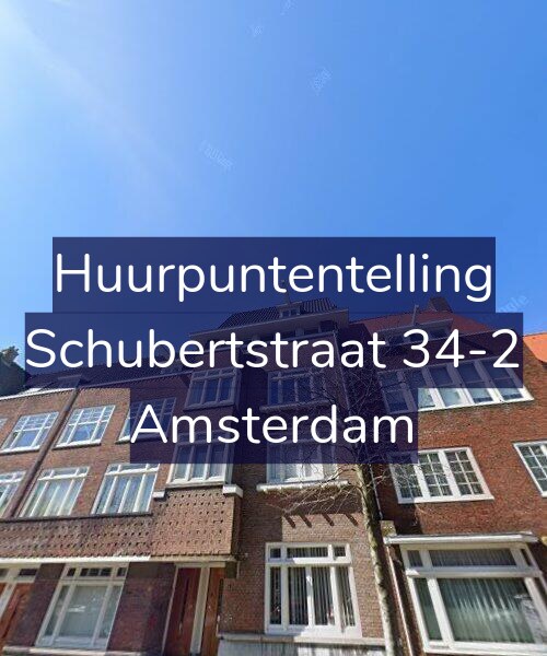 Foto gevel Huurpuntentelling voor Schubertstraat 34-2, Amsterdam