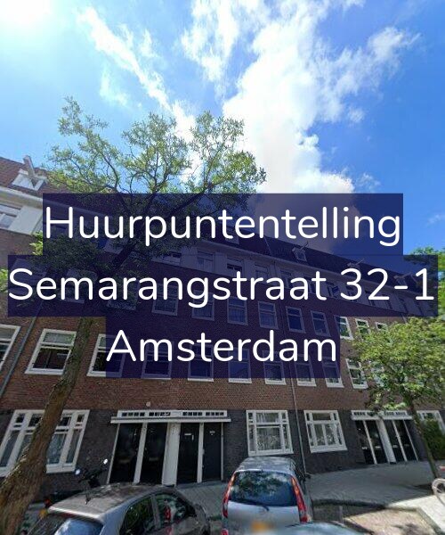 Foto gevel Huurpuntentelling voor Semarangstraat 32-1, Amsterdam