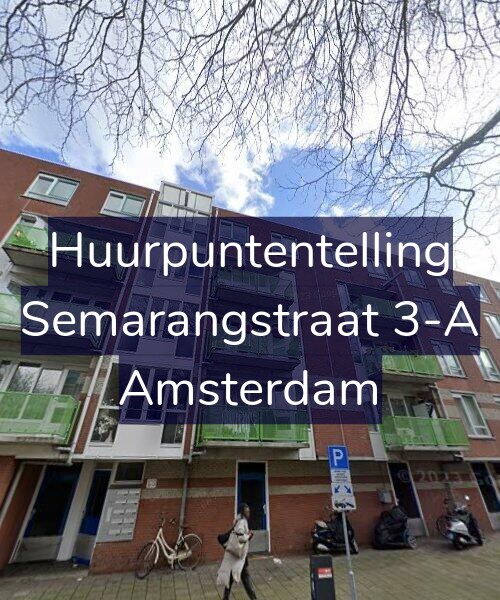 Foto gevel Huurpuntentelling voor Semarangstraat 3-A, Amsterdam