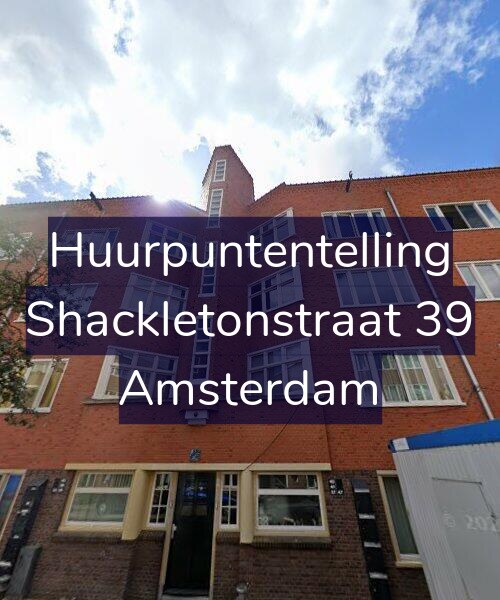 Foto gevel Huurpuntentelling voor Shackletonstraat 39, Amsterdam
