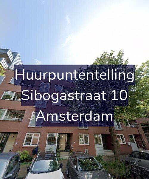 Foto gevel Huurpuntentelling voor Sibogastraat 10, Amsterdam