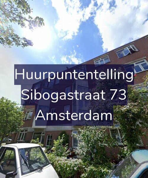 Foto gevel Huurpuntentelling voor Sibogastraat 73, Amsterdam