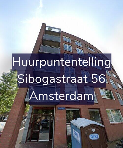 Foto gevel Huurpuntentelling voor Sibogastraat 56, Amsterdam