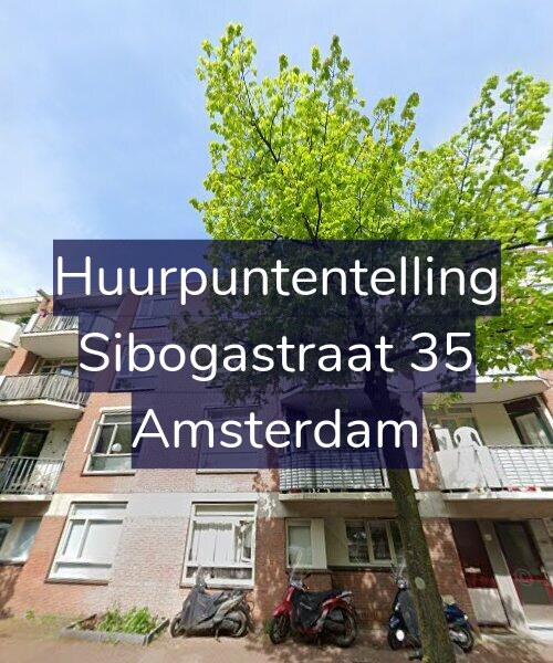 Foto gevel Huurpuntentelling voor Sibogastraat 35, Amsterdam