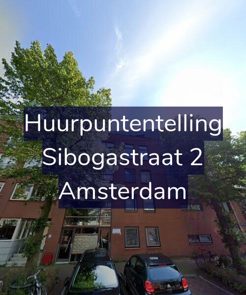 Foto gevel Huurpuntentelling voor Sibogastraat 2, Amsterdam