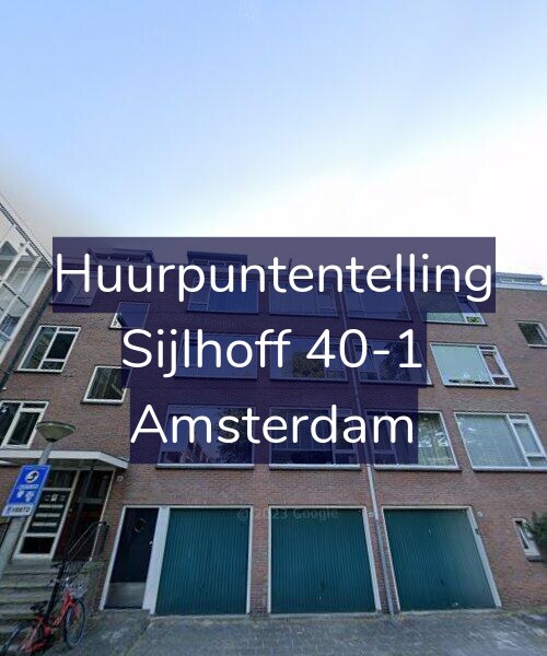 Foto gevel Huurpuntentelling voor Sijlhoff 40-1, Amsterdam