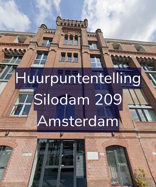 Foto gevel Huurpuntentelling voor Silodam 209, Amsterdam