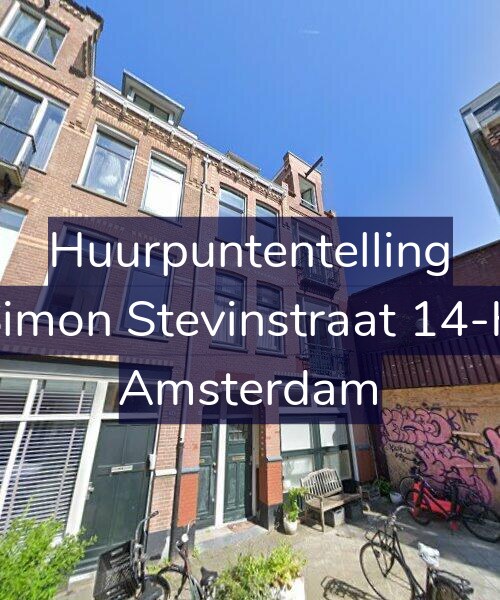 Foto gevel Huurpuntentelling voor Simon Stevinstraat 14-H, Amsterdam