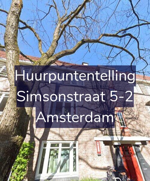 Foto gevel Huurpuntentelling voor Simsonstraat 5-2, Amsterdam