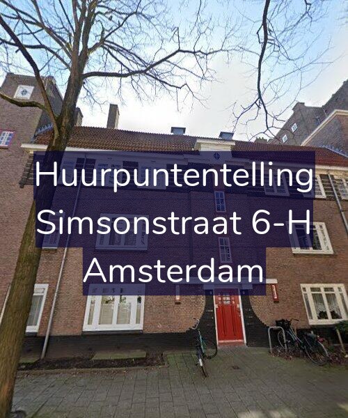 Foto gevel Huurpuntentelling voor Simsonstraat 6-H, Amsterdam