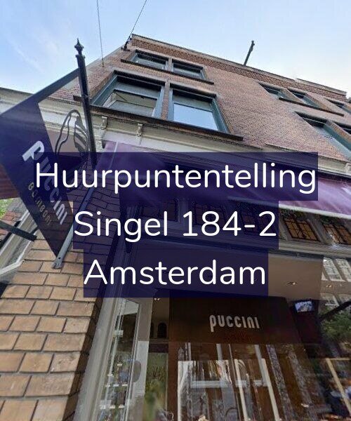Foto gevel Huurpuntentelling voor Singel 184-2, Amsterdam