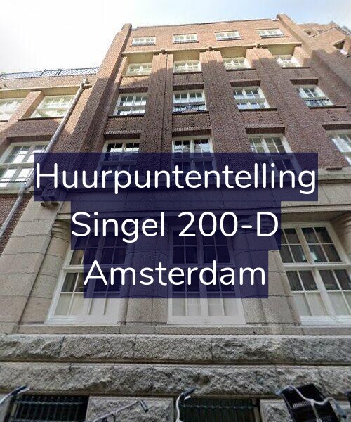 Foto gevel Huurpuntentelling voor Singel 200-D, Amsterdam
