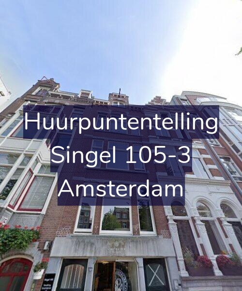 Foto gevel Huurpuntentelling voor Singel 105-3, Amsterdam