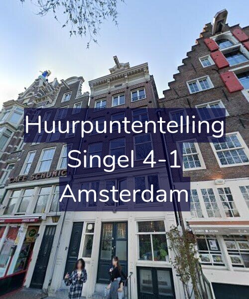 Foto gevel Huurpuntentelling voor Singel 4-1, Amsterdam