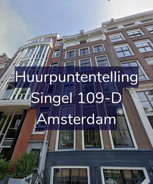 Foto gevel Huurpuntentelling voor Singel 109-D, Amsterdam