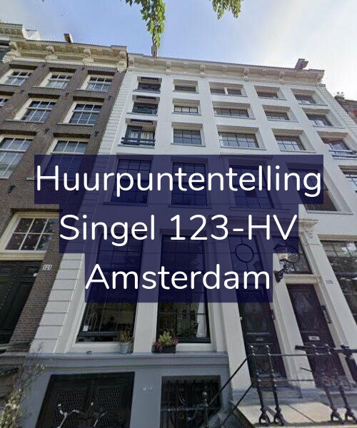 Foto gevel Huurpuntentelling voor Singel 123-HV, Amsterdam