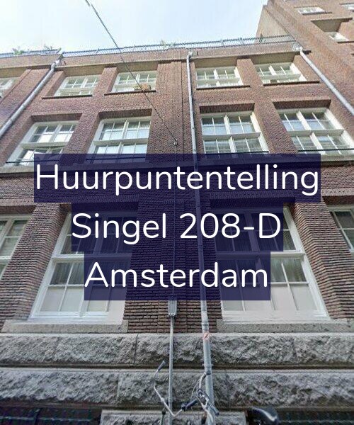 Foto gevel Huurpuntentelling voor Singel 208-D, Amsterdam
