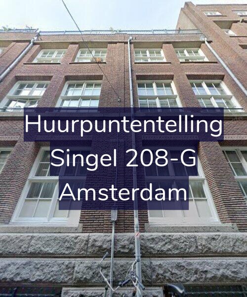 Foto gevel Huurpuntentelling voor Singel 208-G, Amsterdam