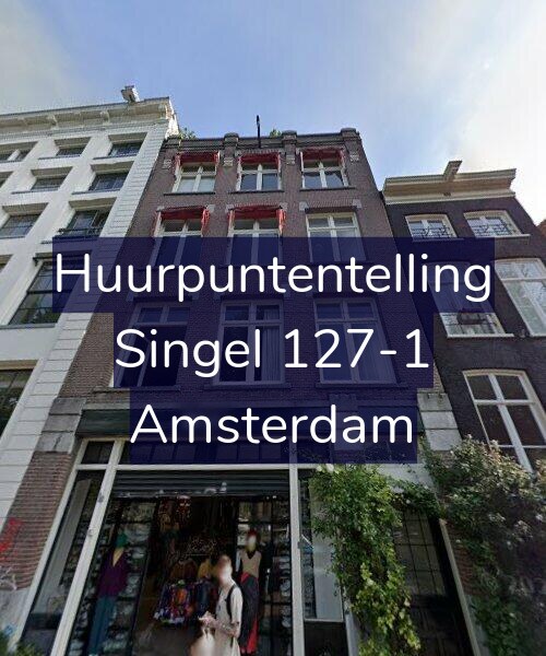 Foto gevel Huurpuntentelling voor Singel 127-1, Amsterdam