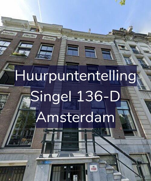 Foto gevel Huurpuntentelling voor Singel 136-D, Amsterdam