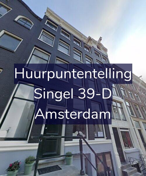 Foto gevel Huurpuntentelling voor Singel 39-D, Amsterdam