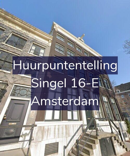 Foto gevel Huurpuntentelling voor Singel 16-E, Amsterdam