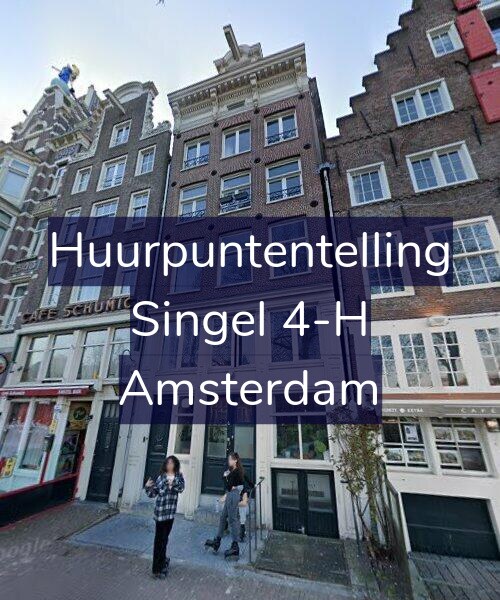 Foto gevel Huurpuntentelling voor Singel 4-H, Amsterdam