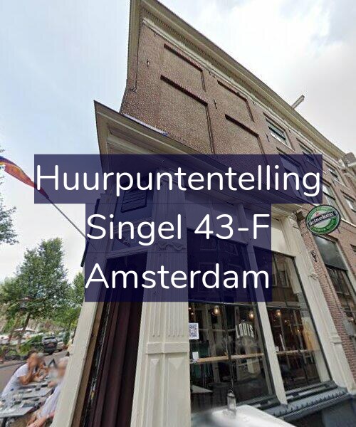 Foto gevel Huurpuntentelling voor Singel 43-F, Amsterdam