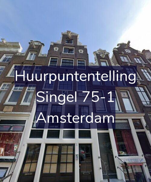Foto gevel Huurpuntentelling voor Singel 75-1, Amsterdam